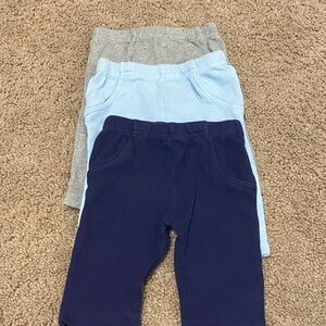 Kids Sweatpants Set - Navy, Light Blue, and Gray